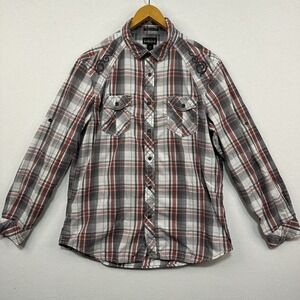 Helix XL Athletic Fit Plaid Long‎ Sleeve Men's Shirt